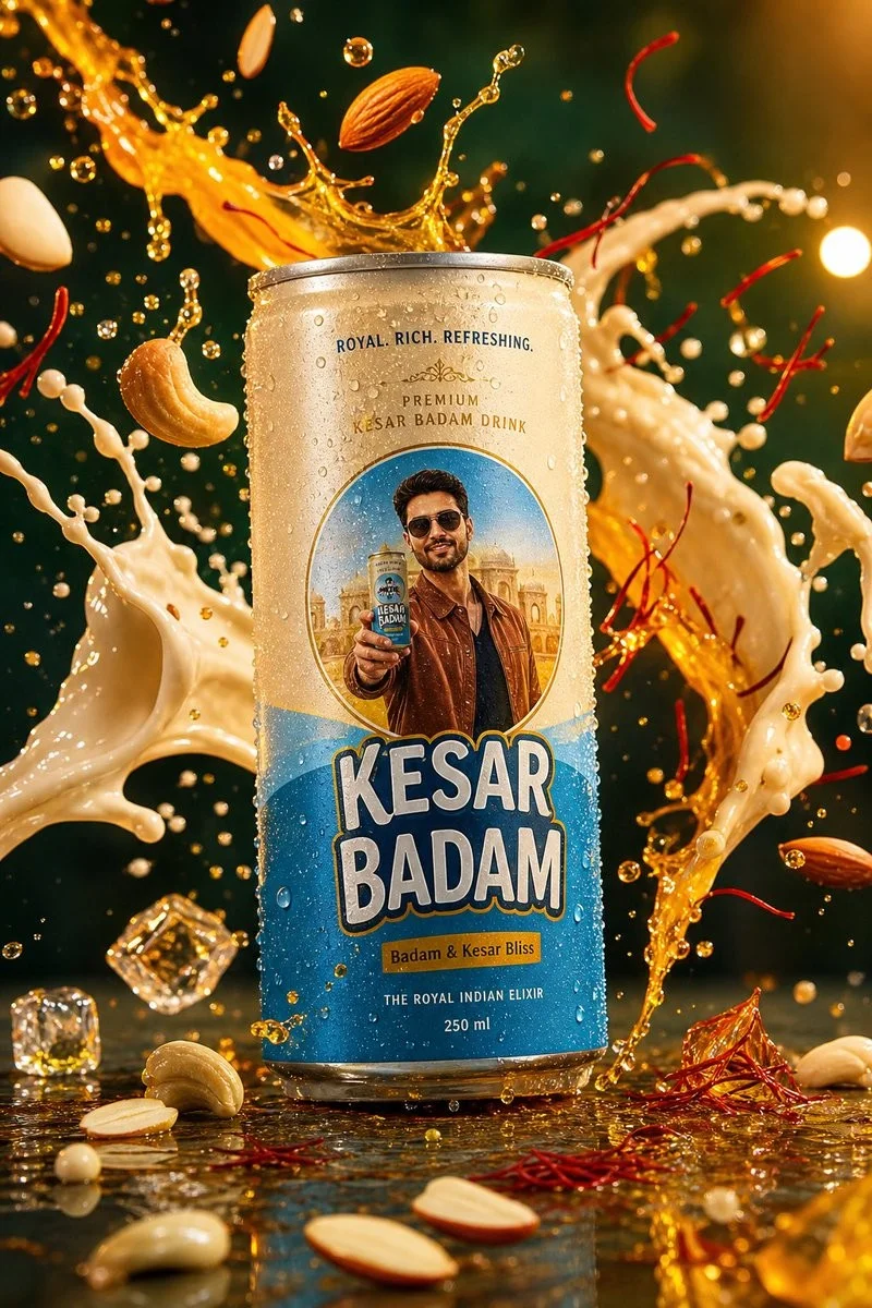 Kesar Badam Beverage Photography