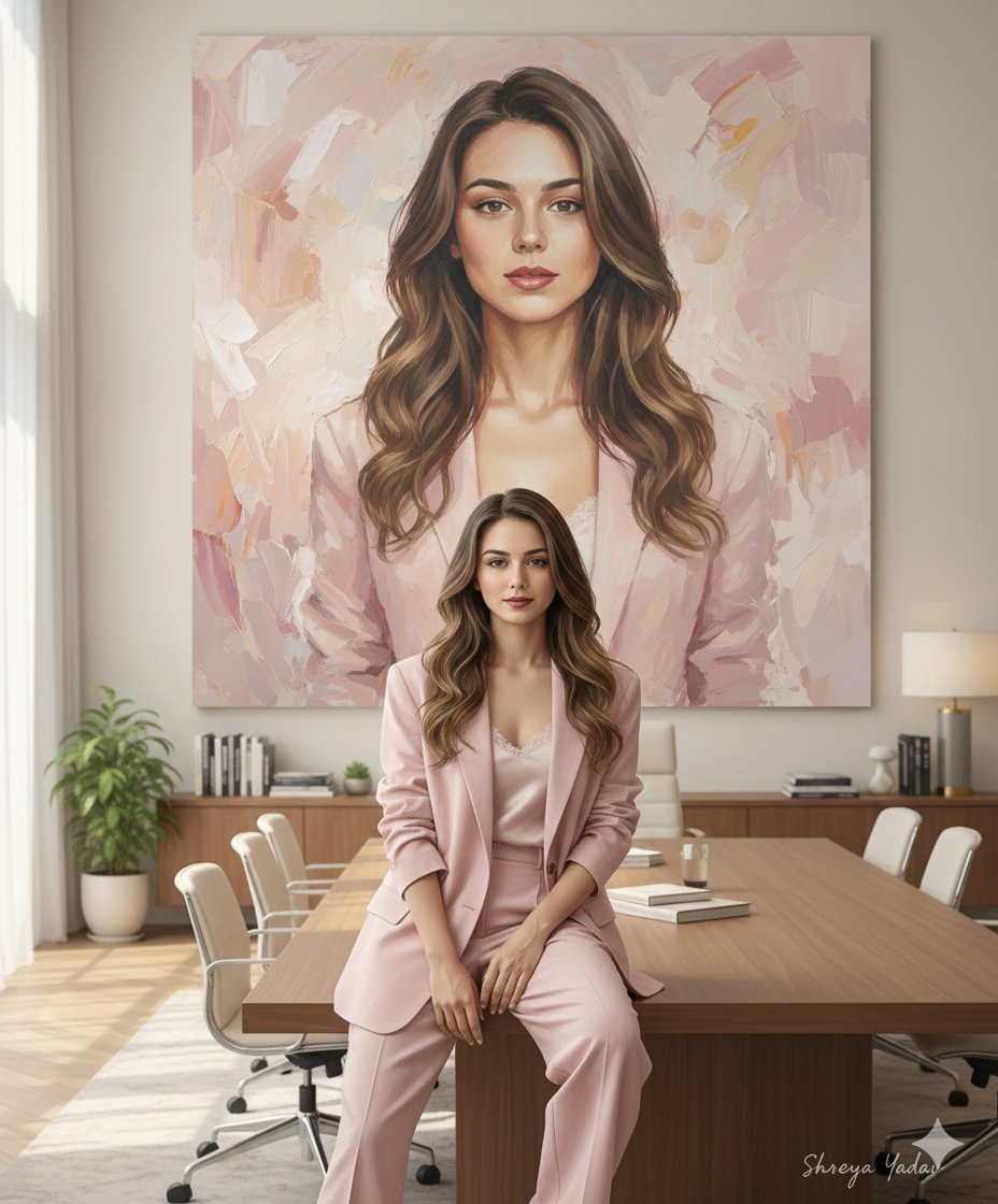 Large Oil Painting Portrait