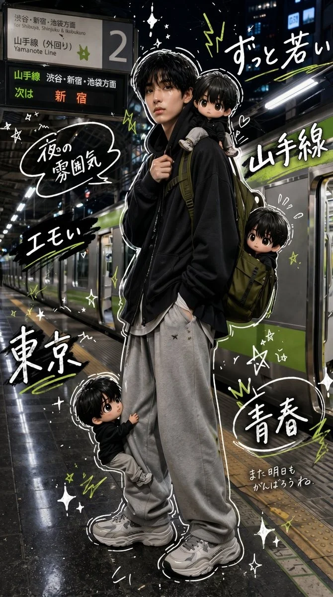 东京山手线青春海报