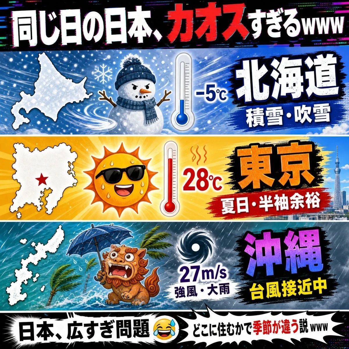 Chaotic Japan Weather Meme
