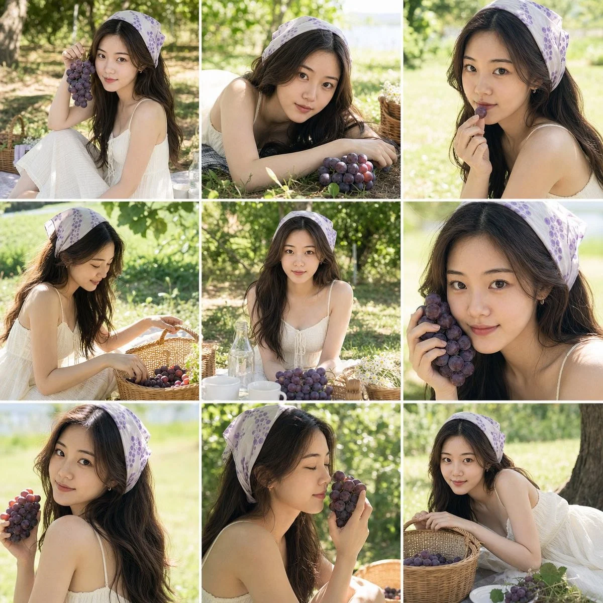 Summer Grape Girl Photo Series