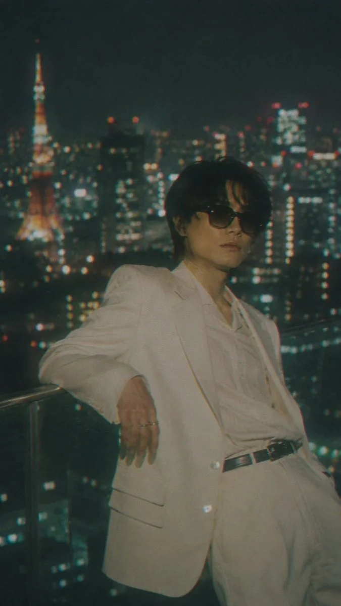 Tokyo Rooftop Night Portrait
