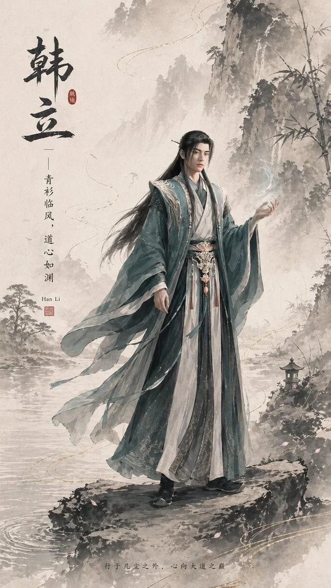 Ink-Wash Han Li Poster