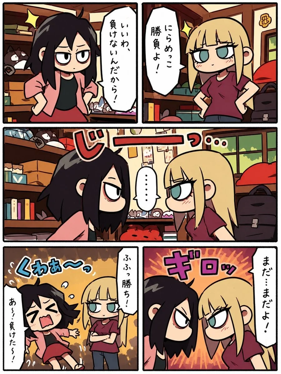 Chibi Erhu Street Performance Manga