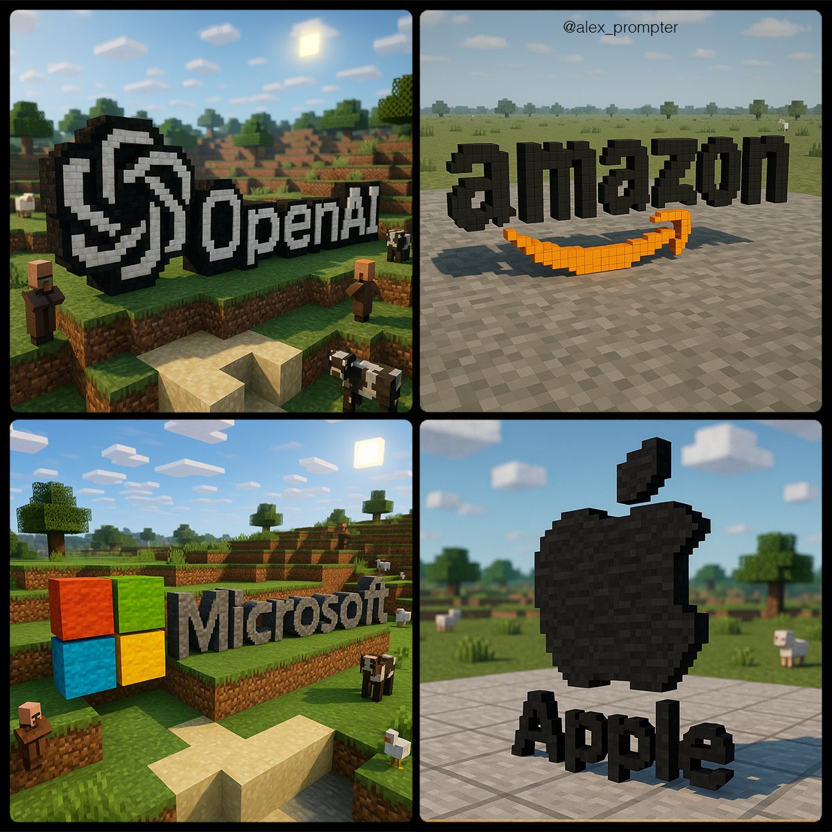 Logo in Minecraft