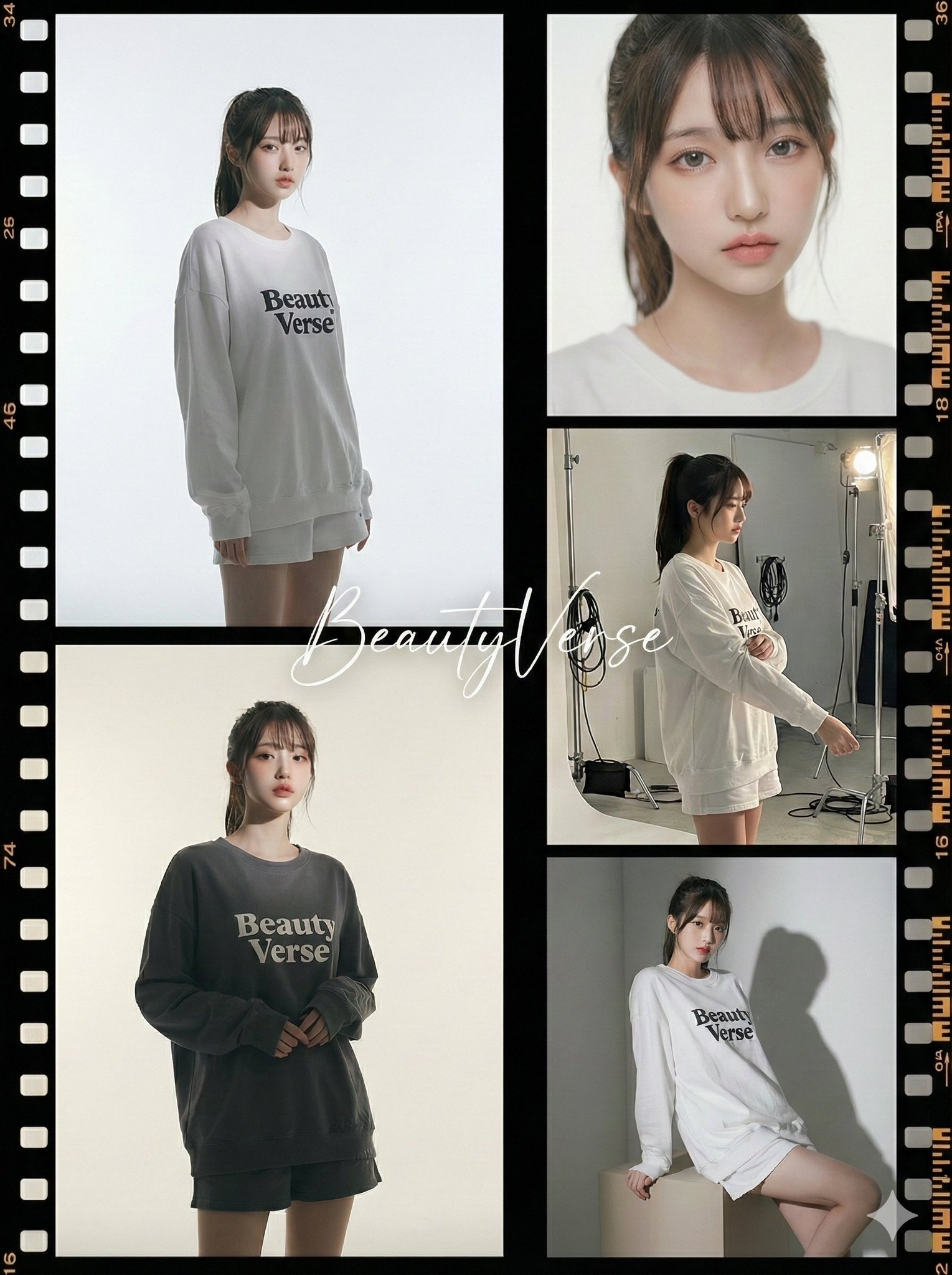 Five-Panel Wide Format Film Collage