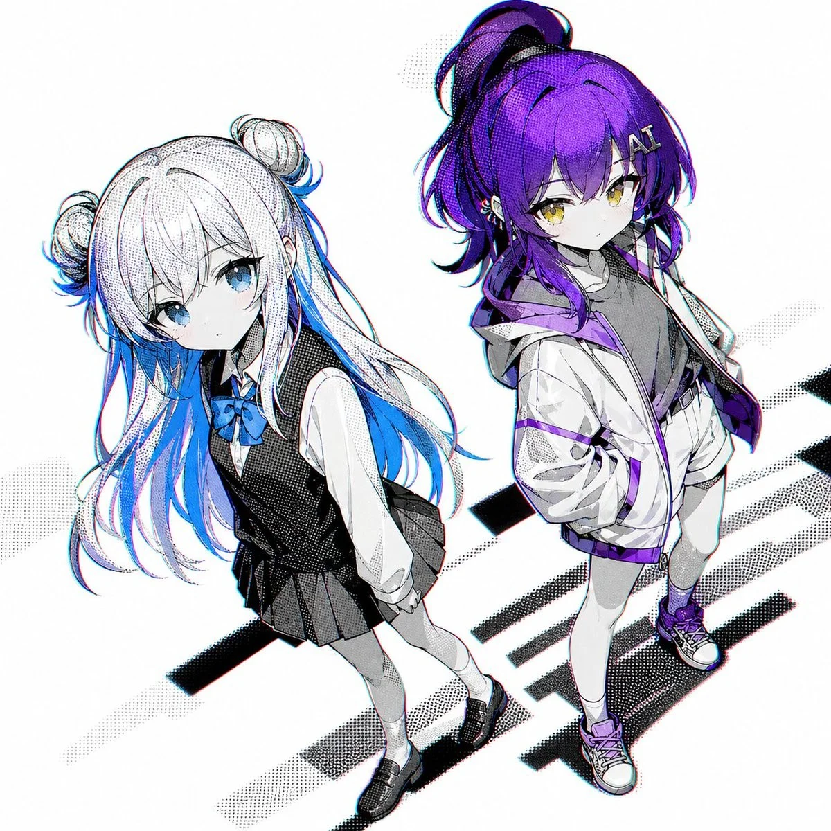 Accent-Hair Anime Girls