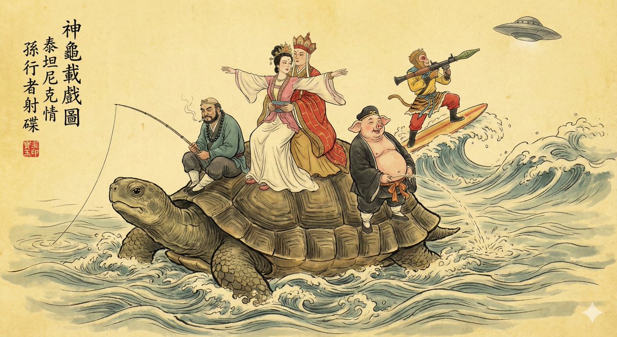 Traditional Gongbi Style Ink Painting