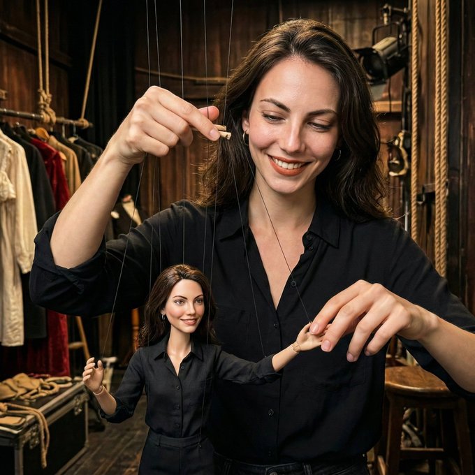 Manipulating a Copy of Yourself With Fingers