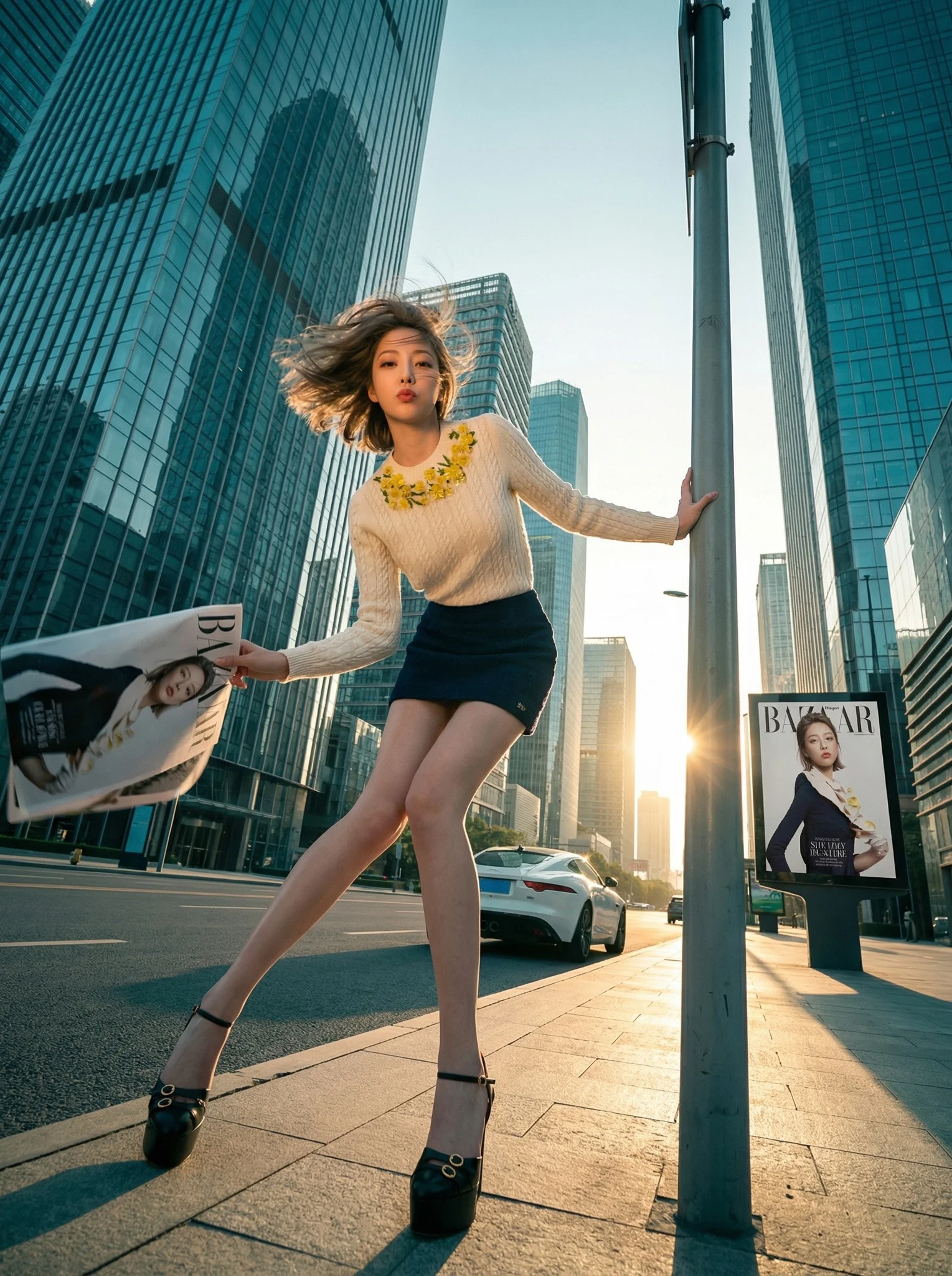 Urban Goddess Low Angle Editorial