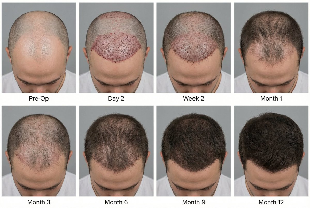 One Year Hair Transplant Transformation