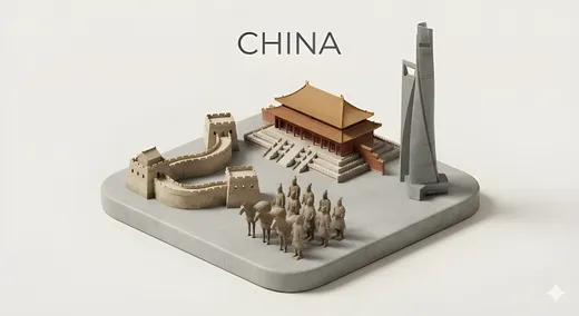 极简地标微景模型