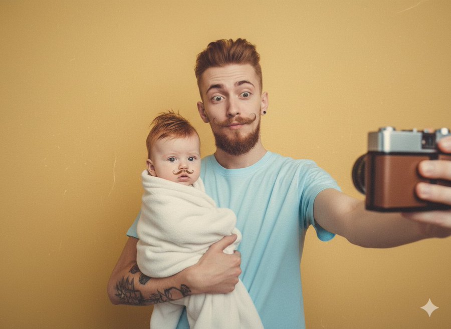 Retro Selfie with Your Younger Self