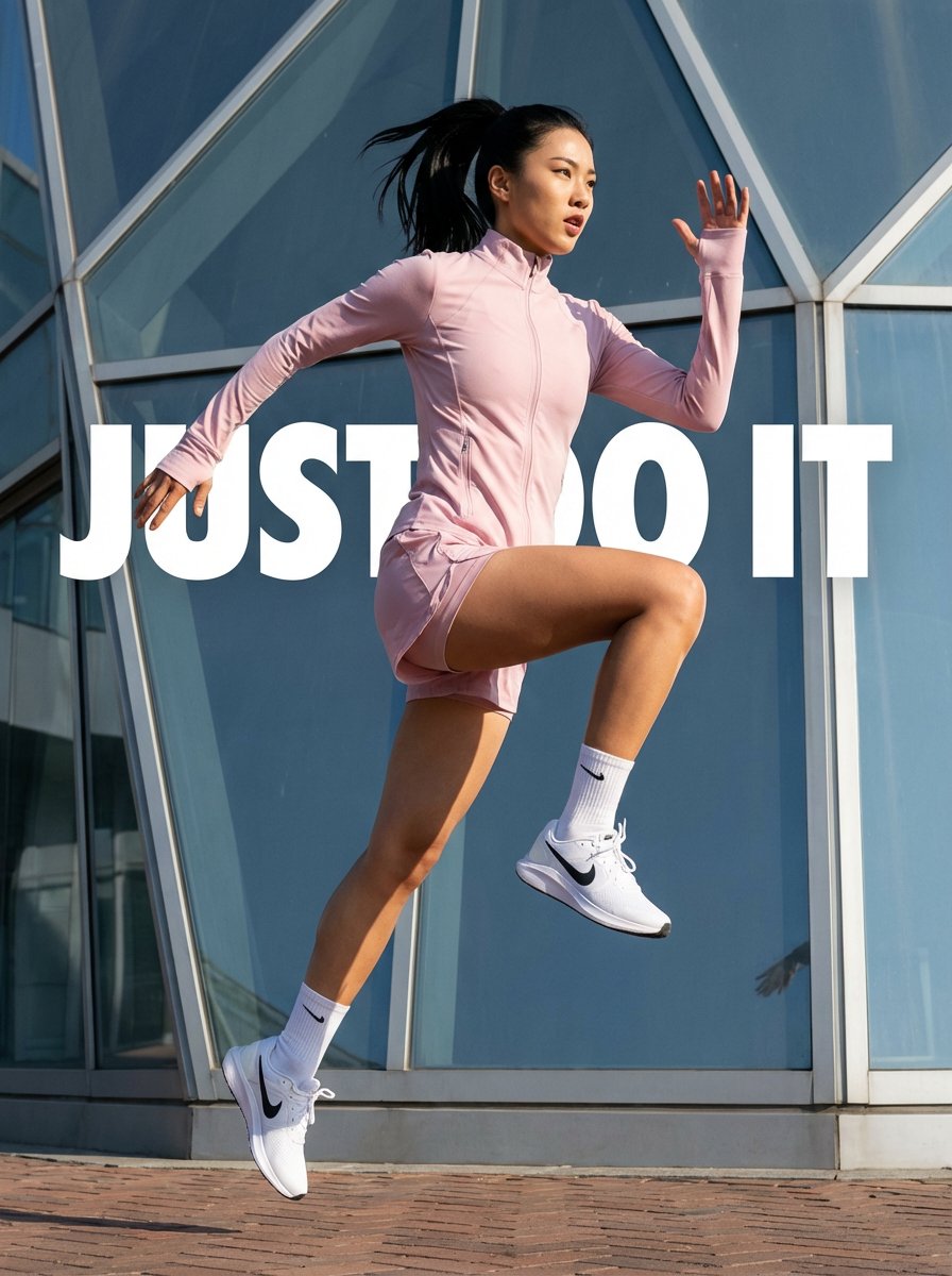 Woman Taking Off While Running
