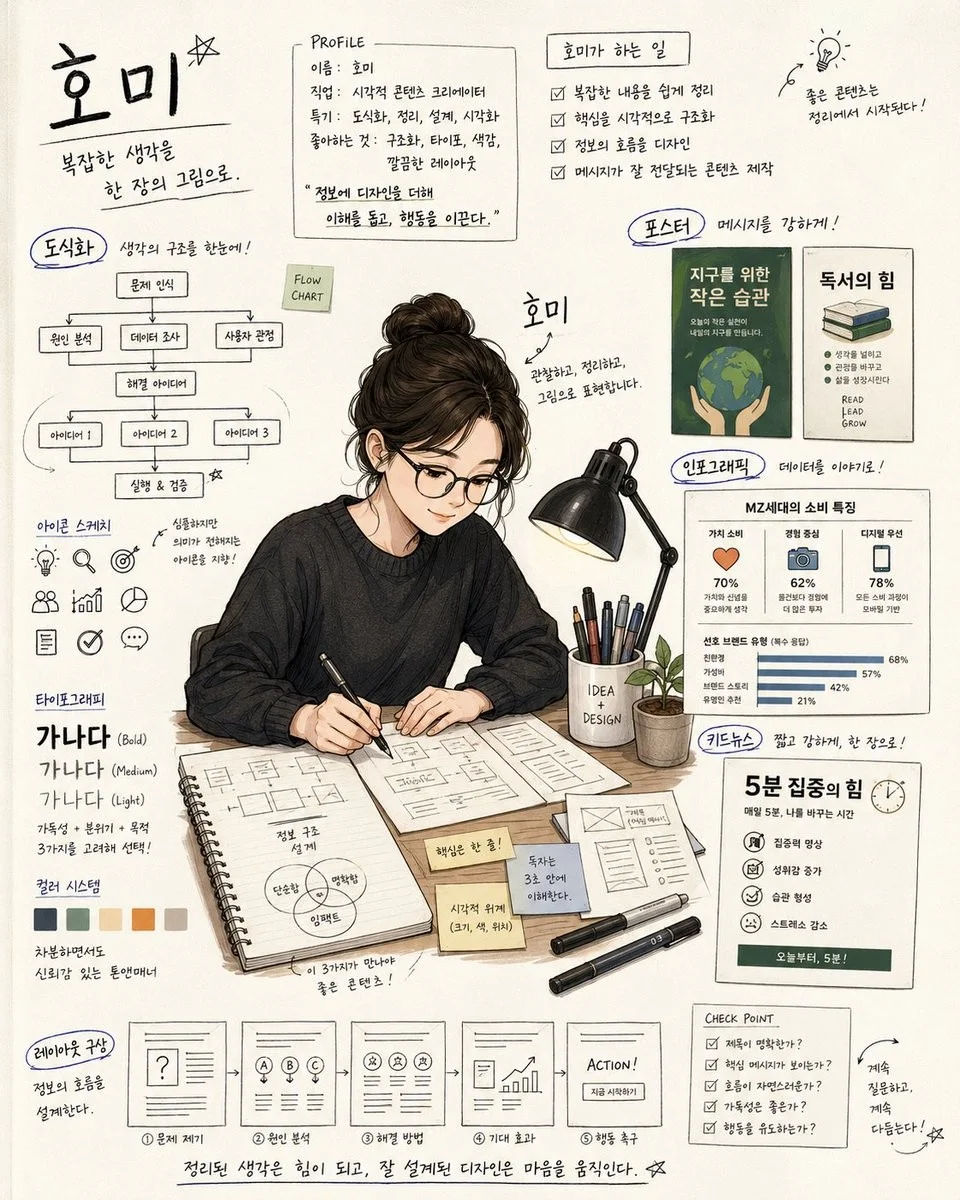 手写笔记插画