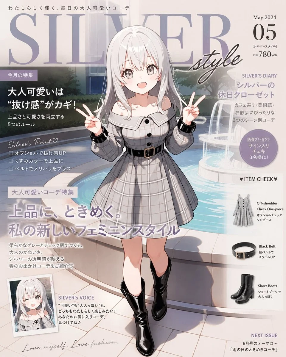 Anime Silver Style Magazine Cover