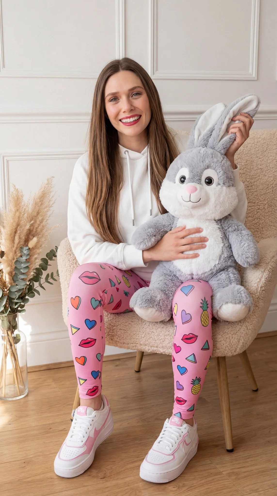 Easter Plush Bunny Sweet Portrait