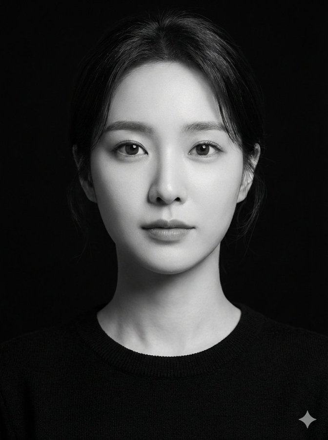 A Black and White Studio Portrait