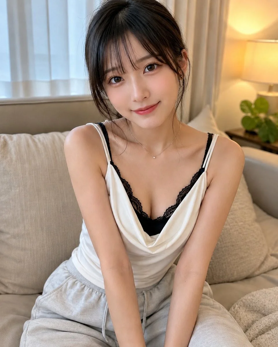 柔和自然光室内人像