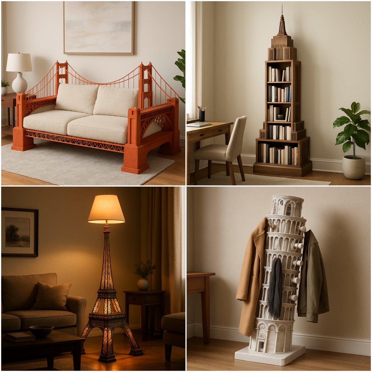 Famous Landmarks as Furniture