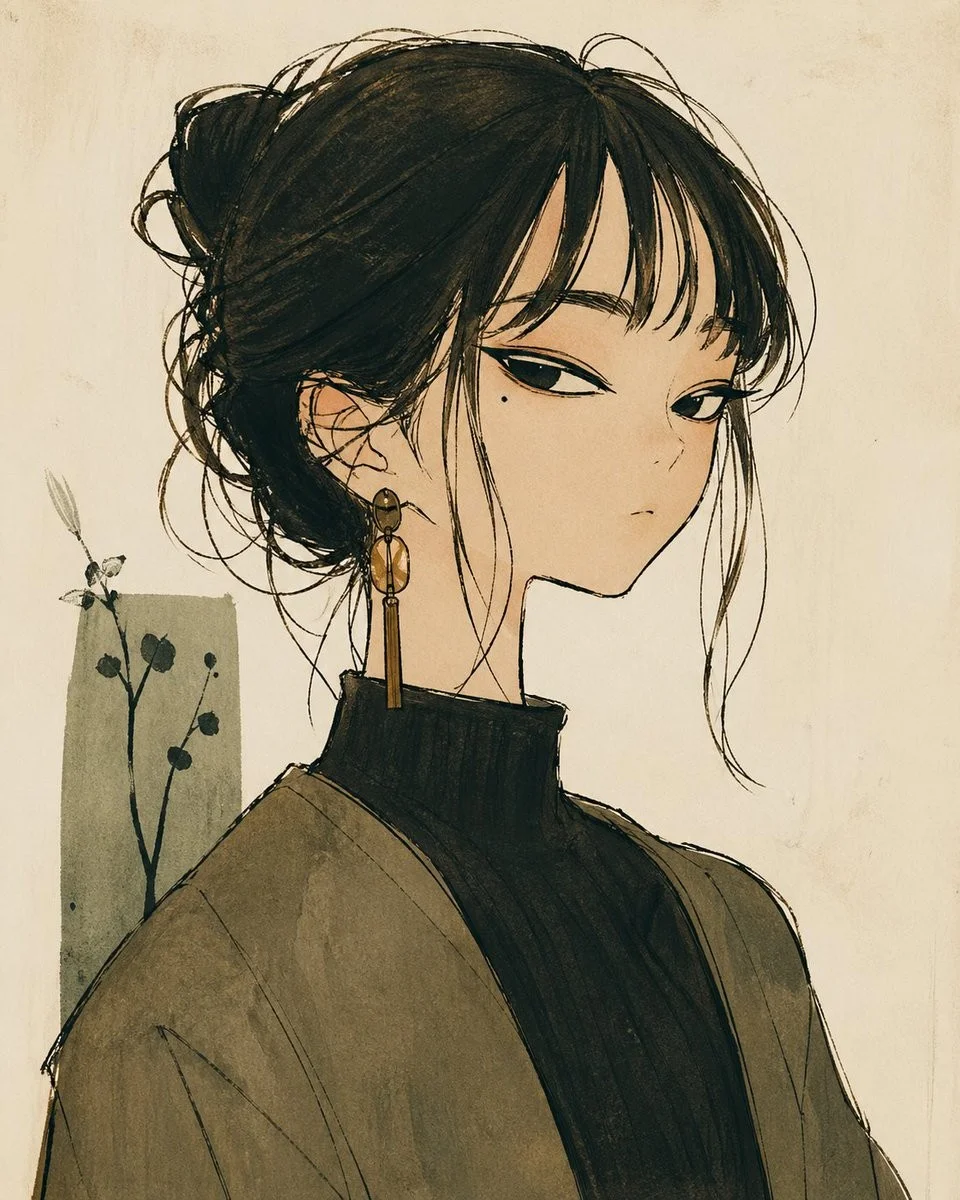 变形女性肖像