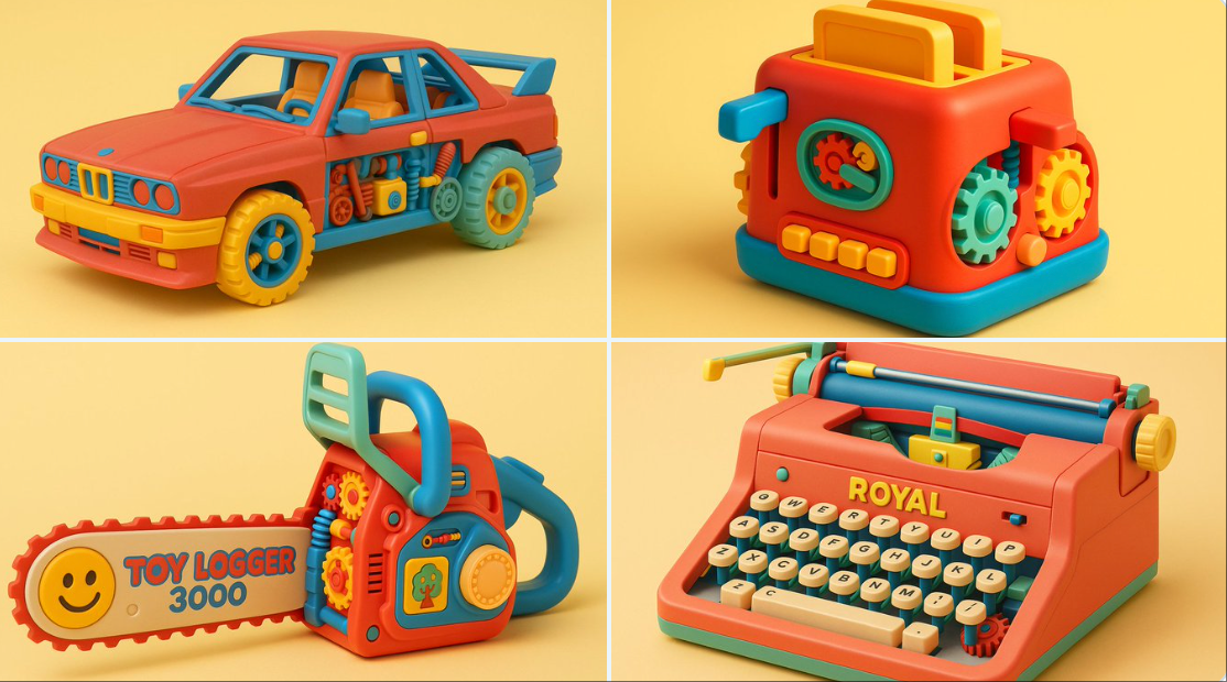 Custom Textured Retro Toy