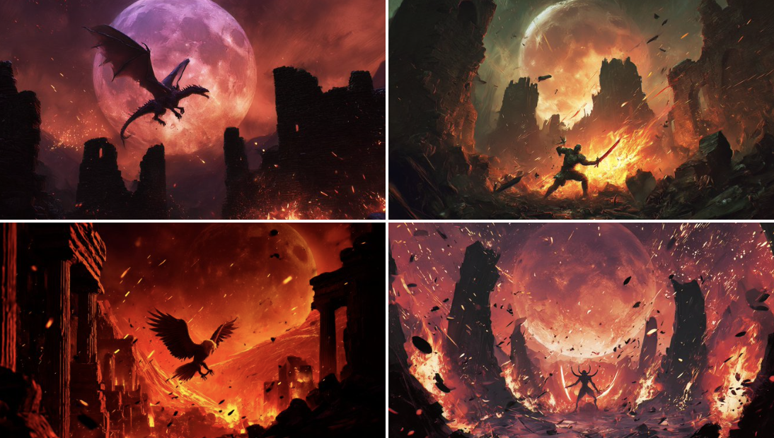 Duel Under a Blood Moon
