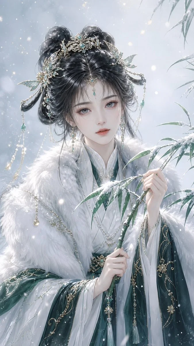 Elegant Oriental Fantasy Illustration