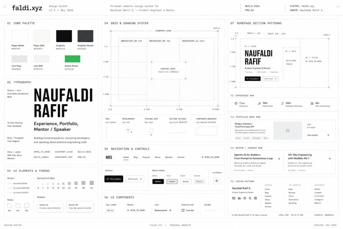Minimal Developer Portfolio Homepage