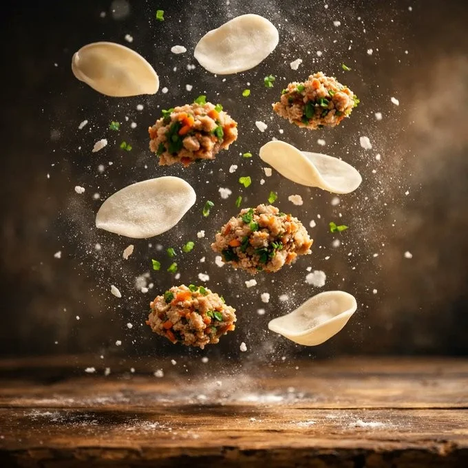 Cinematic Steamed Dumplings