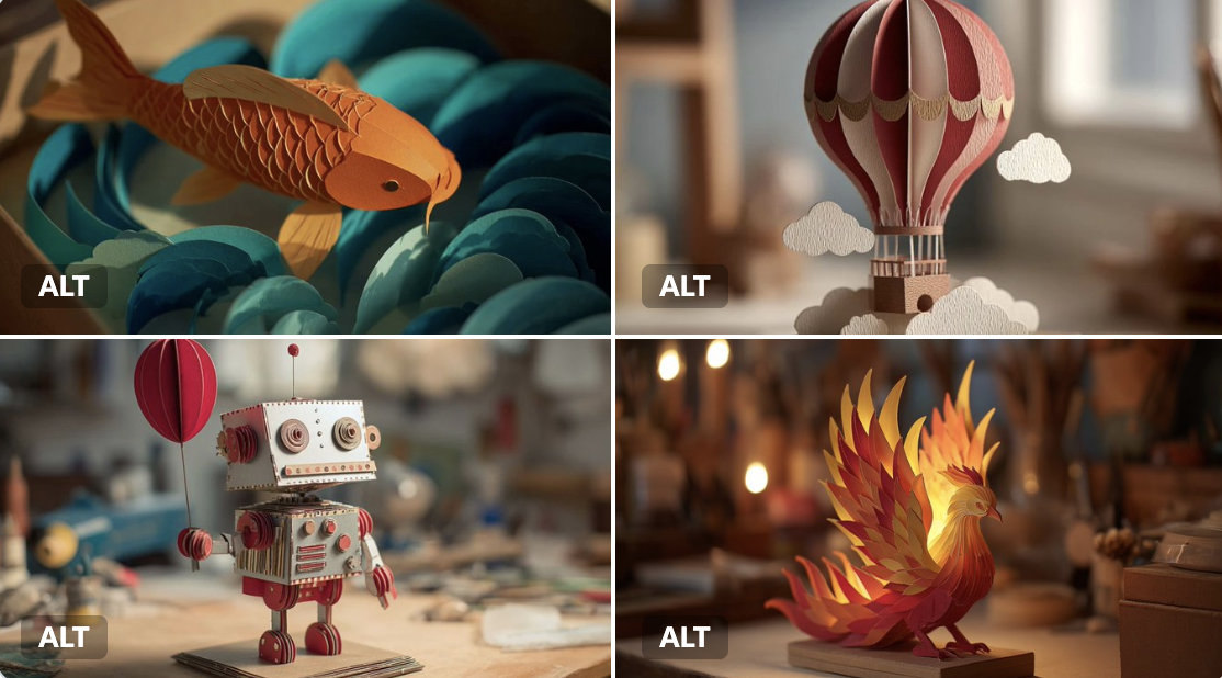 3D Paper Artworks