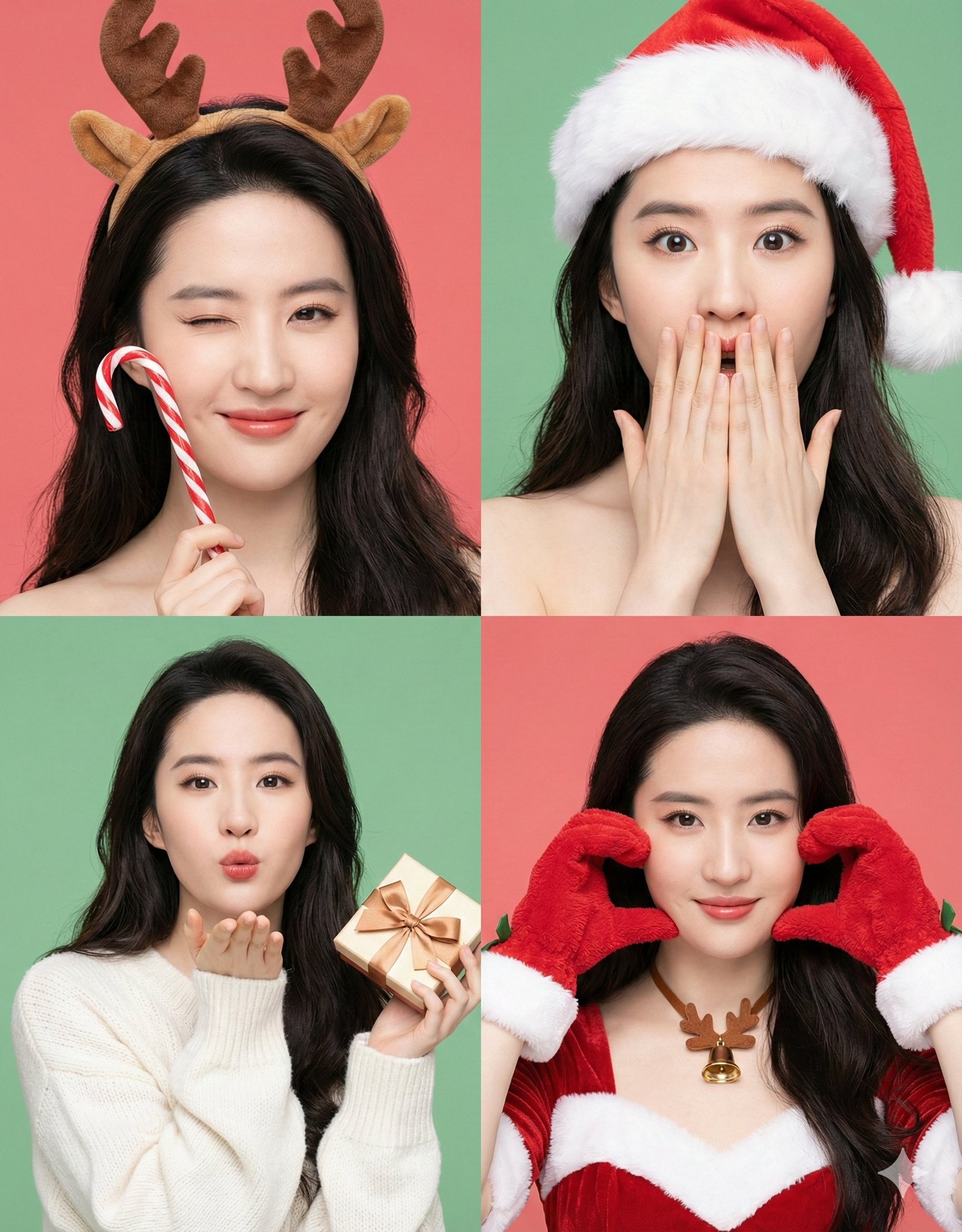 Christmas Special - Christmas Four-Panel Sweet Girl