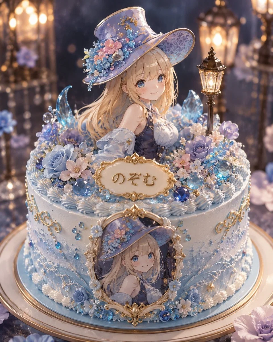 E-commerce Main Image - Fantasy Anime Character Whole Cake