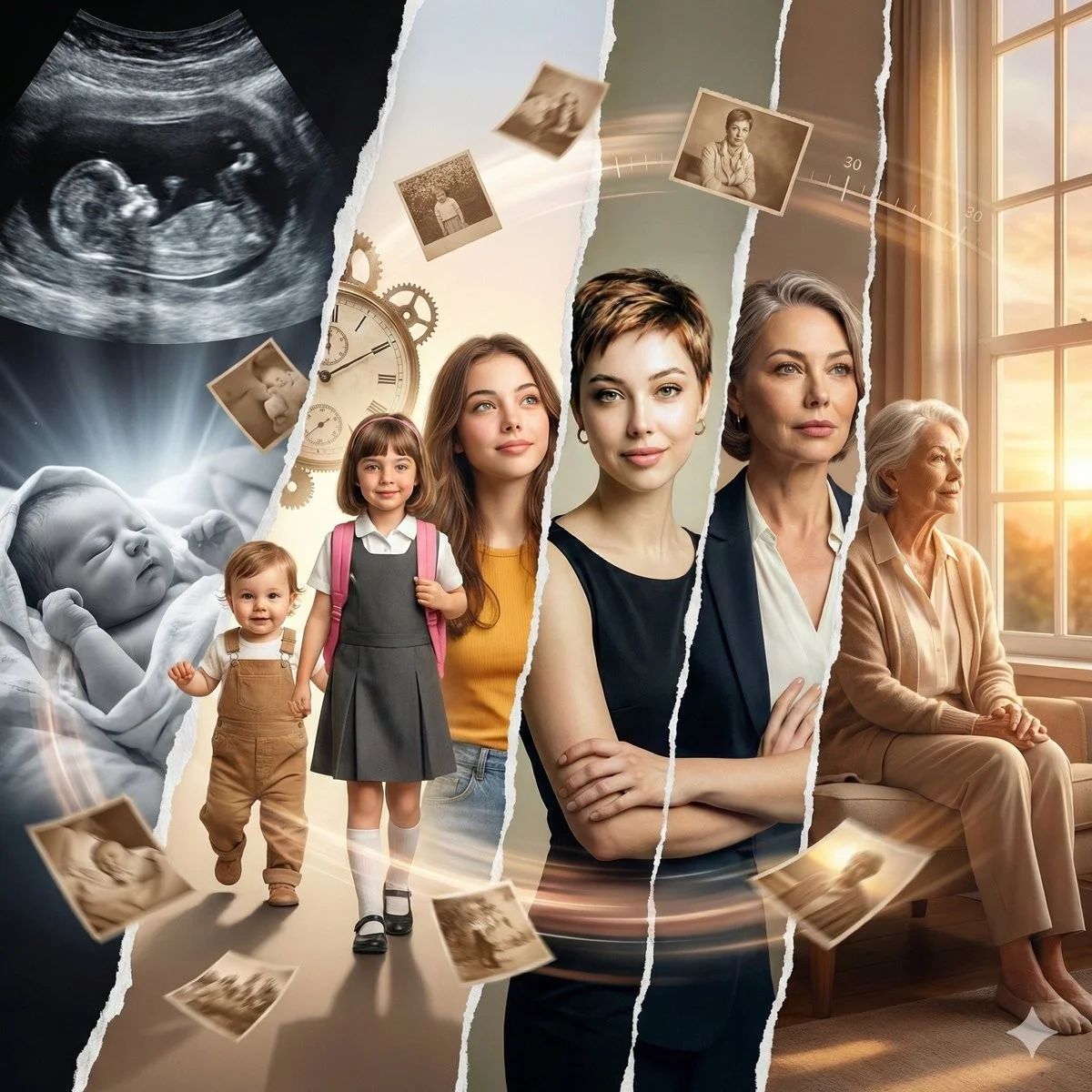 Woman Life Cinematic Collage