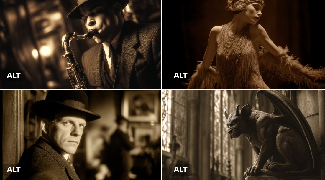 Silent Film Scene