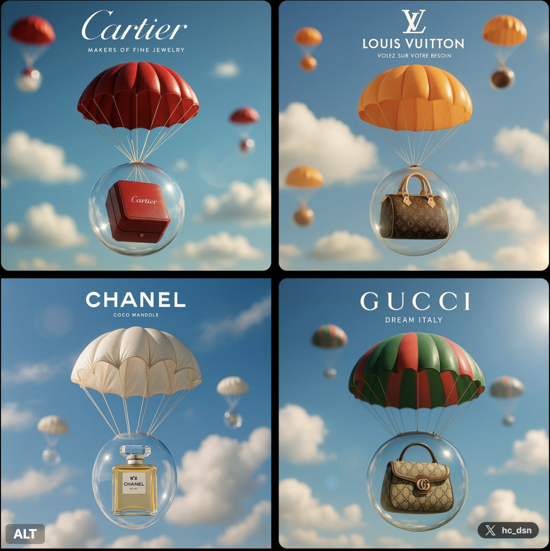 Brand Luxury Falling From The Sky