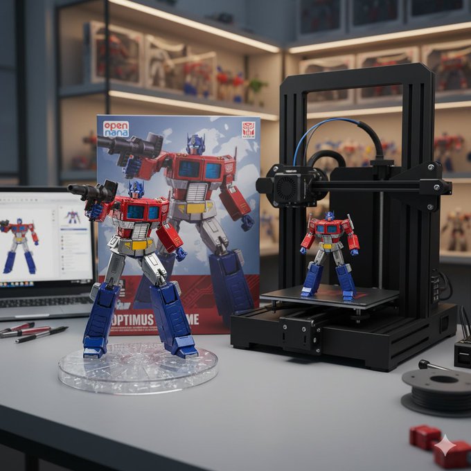 Figurine - Advanced Packaging with Printer (Optimus Prime)