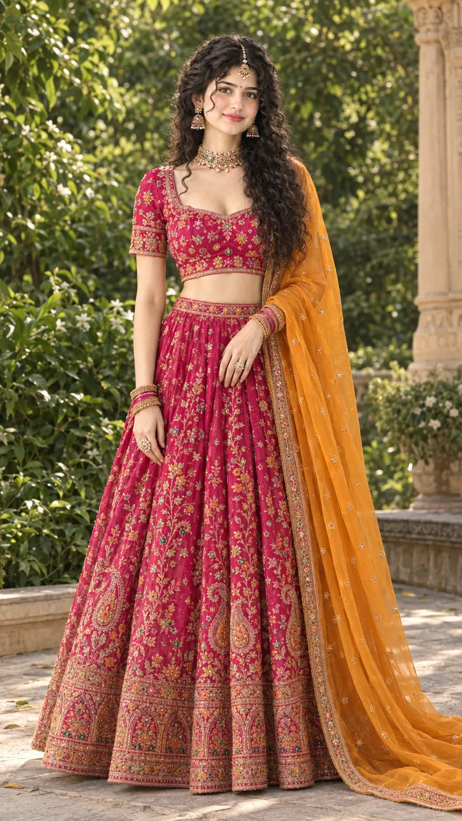 Create an ultra-photorealistic luxury Indian fashion portrait of ME, using my uploaded personal photograph as the PRIMARY IDENTITY