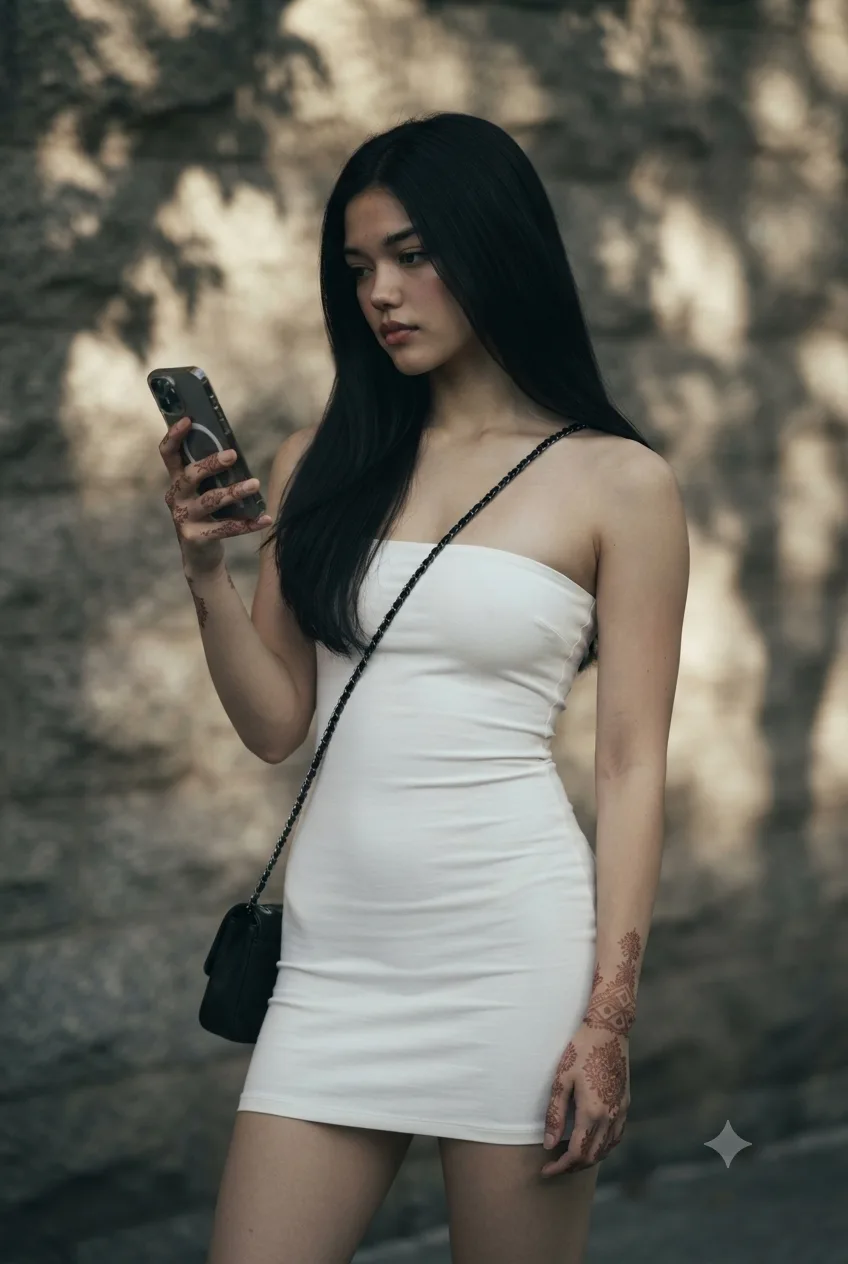 Realistic photography, portrait of a beautiful korean idol with long sleek straight black hair, a slim tall hourglass figure and elegant
