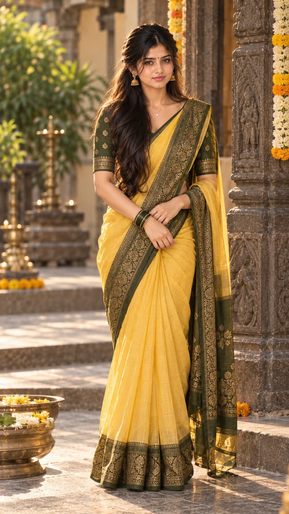 Indian woman portrait saree