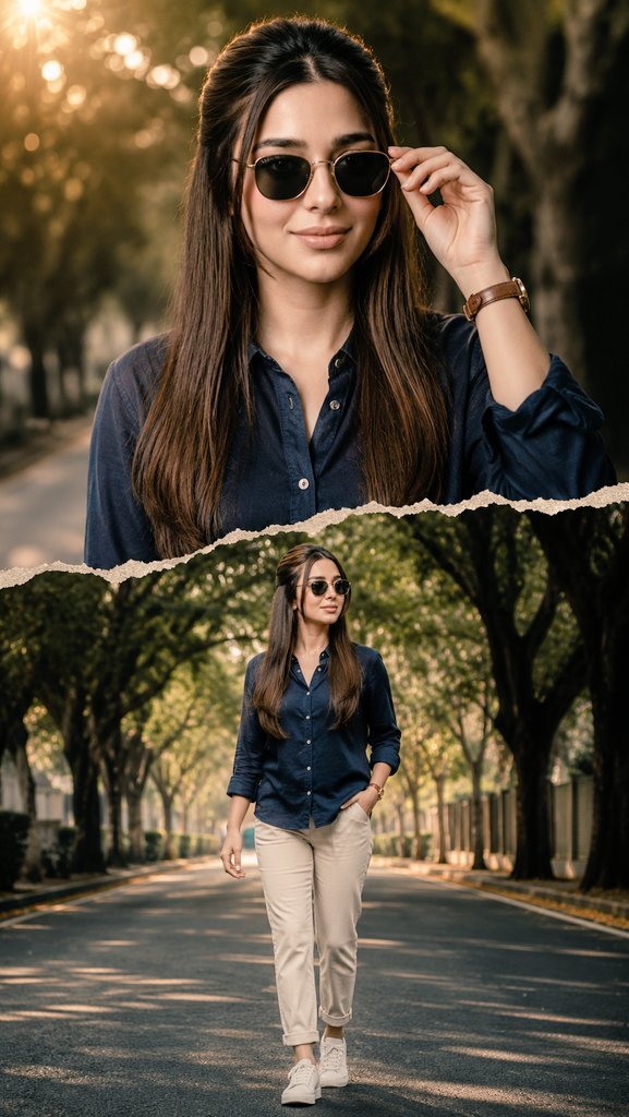 GPT IMAGE 2 on CHAT GPT: Prompt: Create a premium cinematic outdoor portrait in a modern photo-editing style.