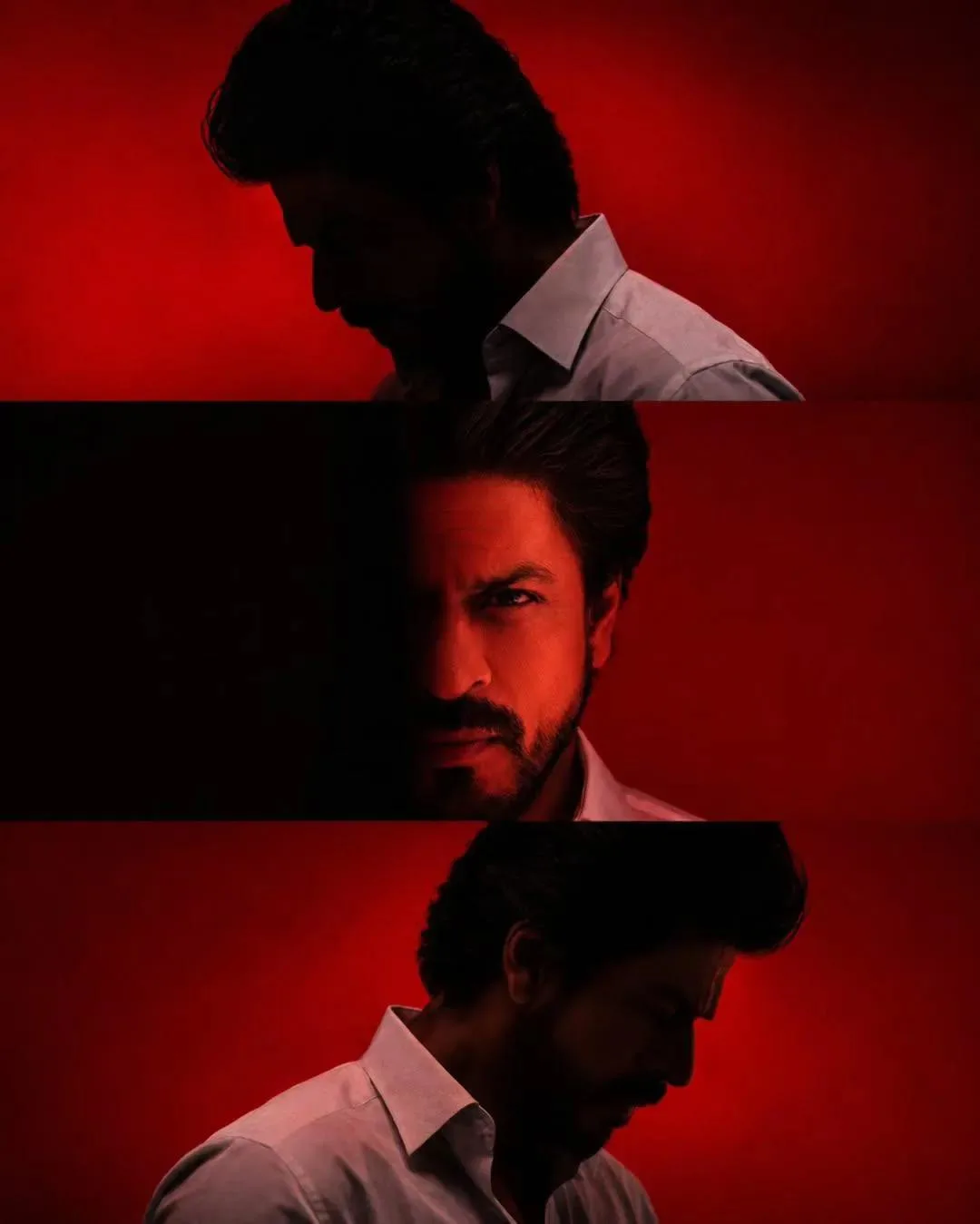 Ultra-cinematic three-panel portrait collage of the person, preserving exact facial identity, facial features, and hairstyle.