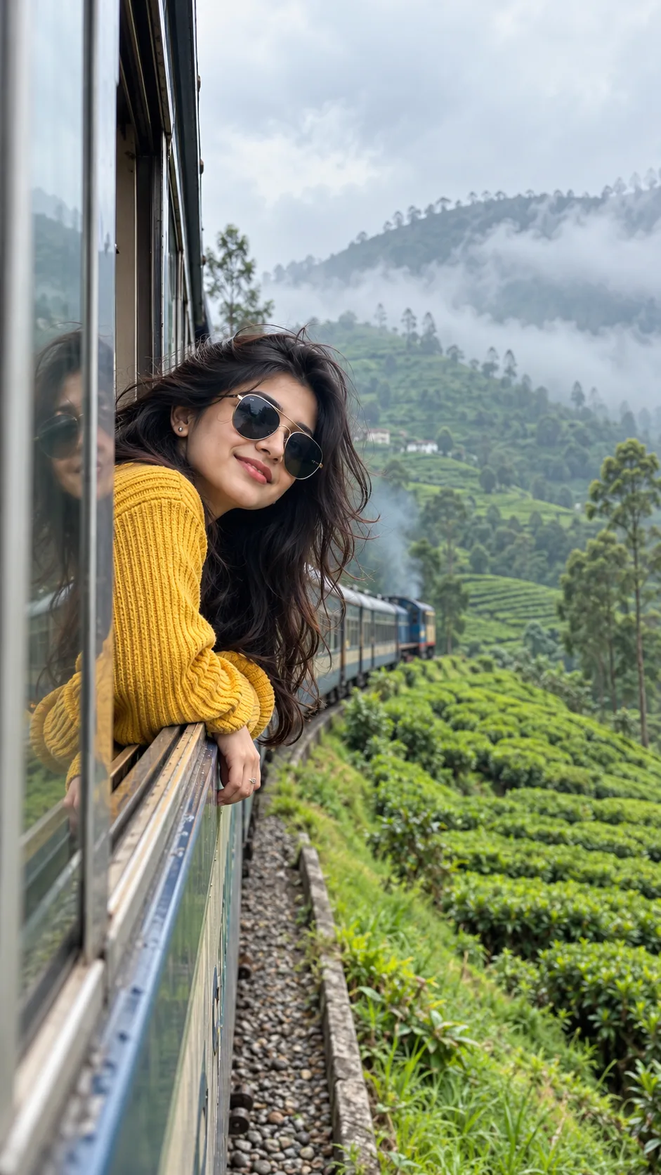Misty Mountain Train Ride 🚂🌿 | A Journey Through the Tea Hills