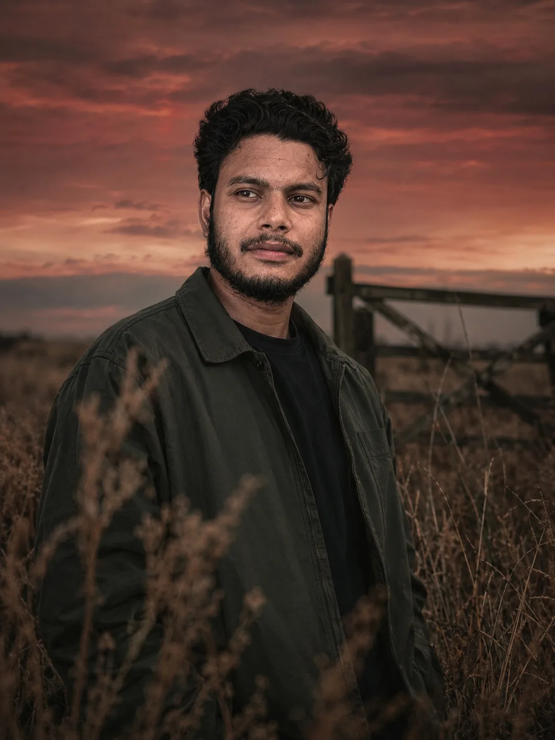 Edit the attached image and do not alter the features.