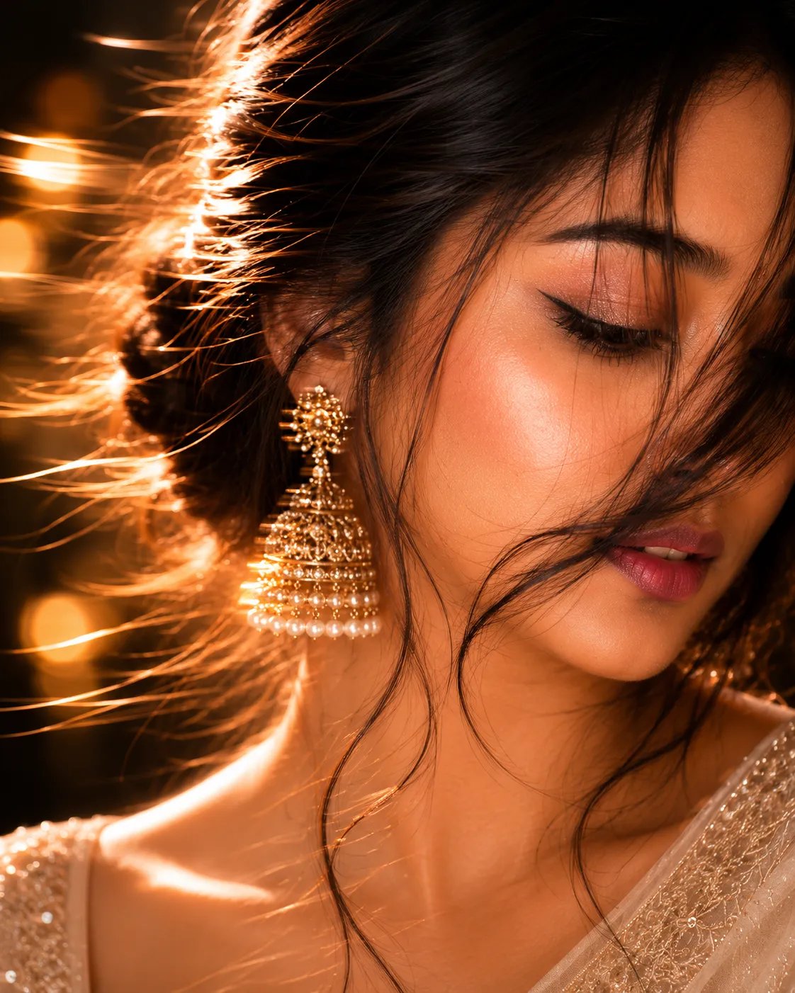 Motion Blur Woman Portrait
