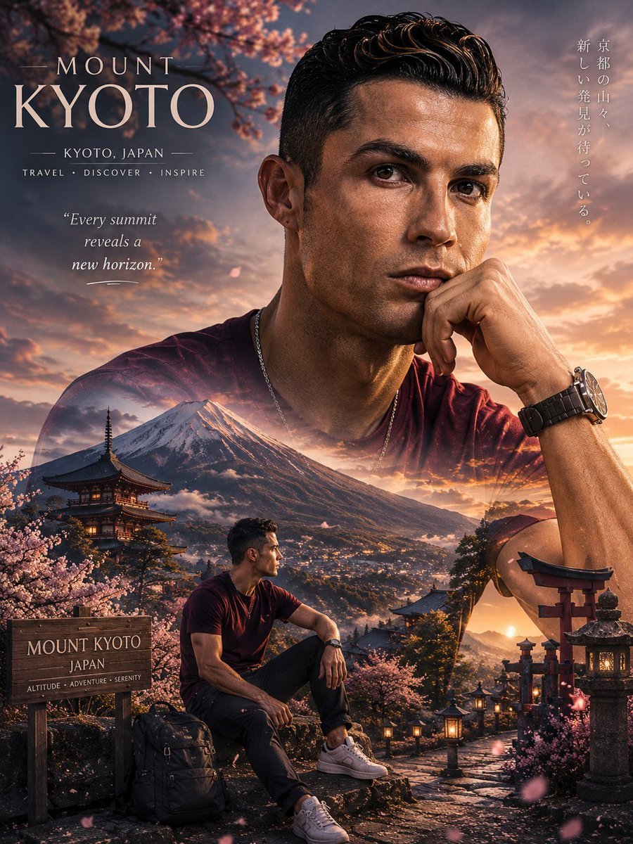 Created with GPT Image 2.0 on ChatGPT Prompt: Prompt: Ultra-realistic cinematic travel poster and double-exposure portrait masterpiece