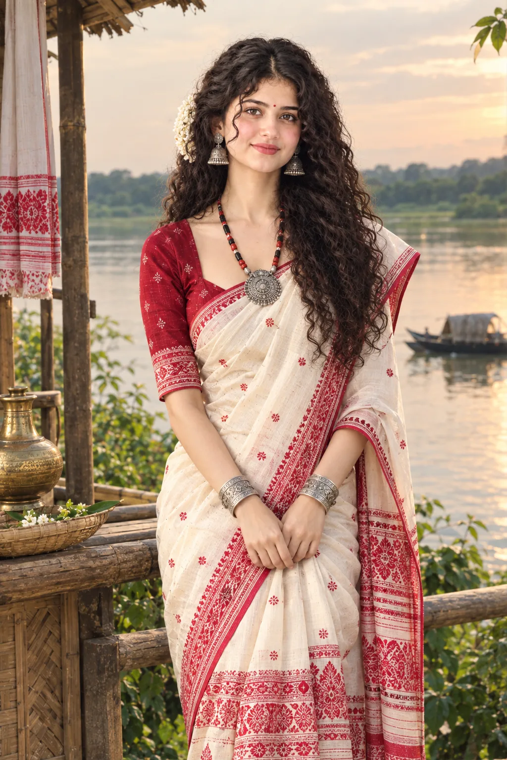 Create an ultra-photorealistic, high-end cinematic Indian traditional portrait of ME, using my uploaded personal photograph as the PRIMARY