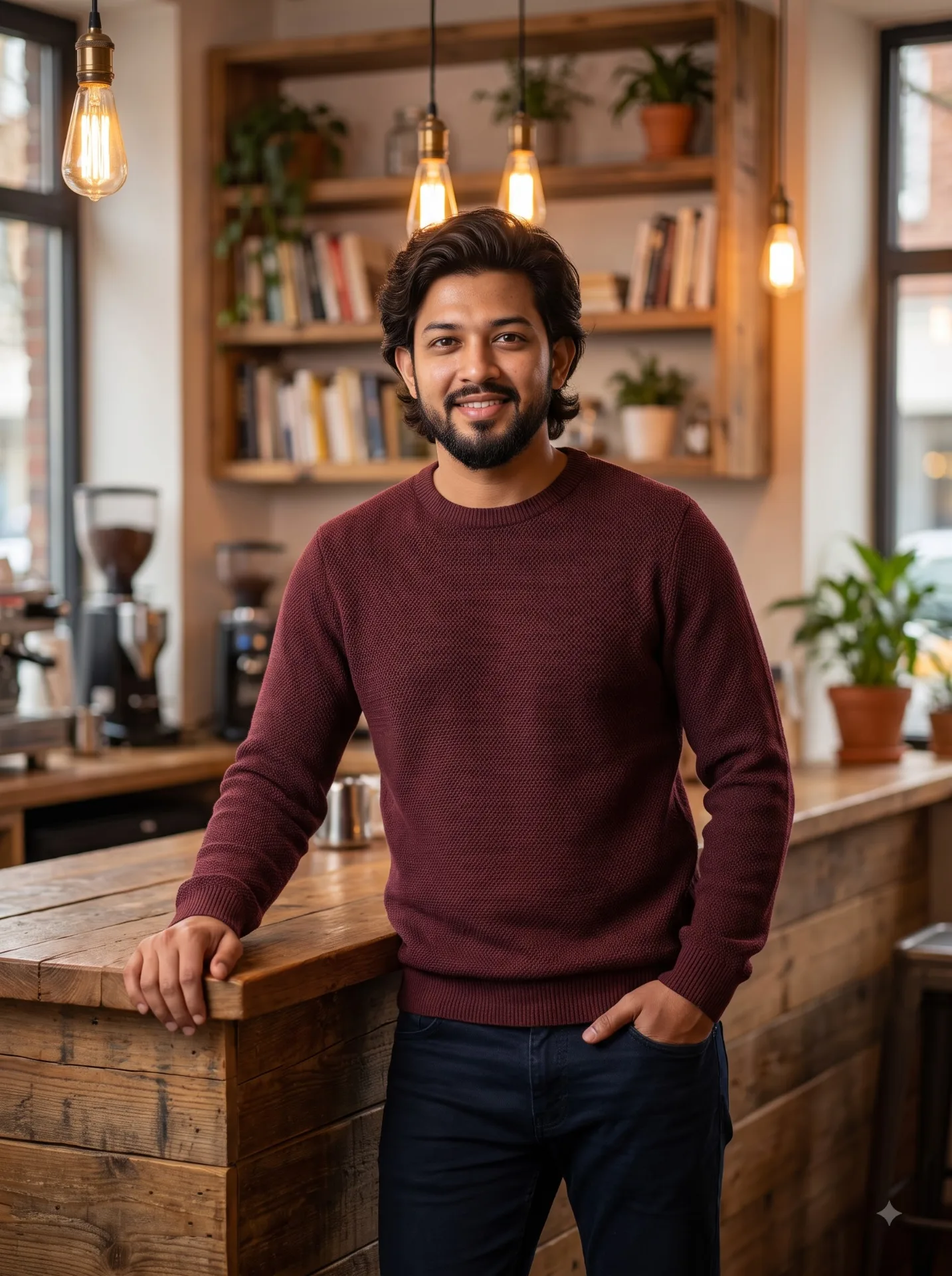 Ultra realistic, photorealistic, 8k portrait of a South Asian male in his mid-20s, 5'7" tall.