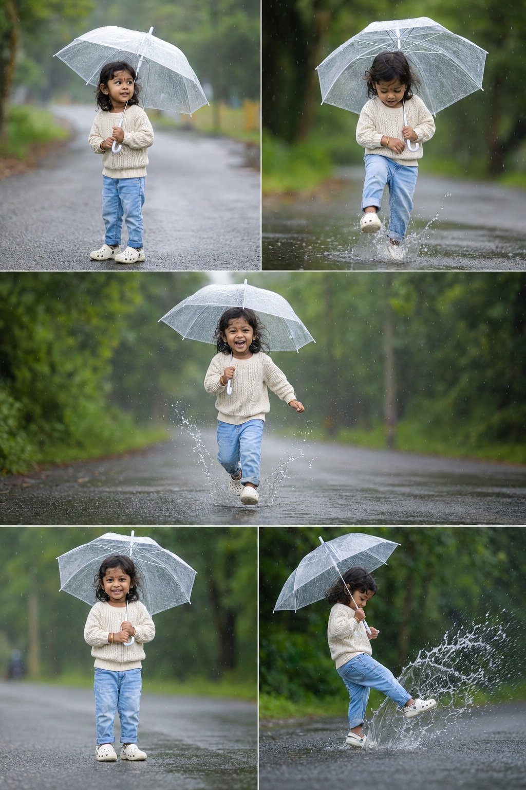 Children's lifestyle photography collage