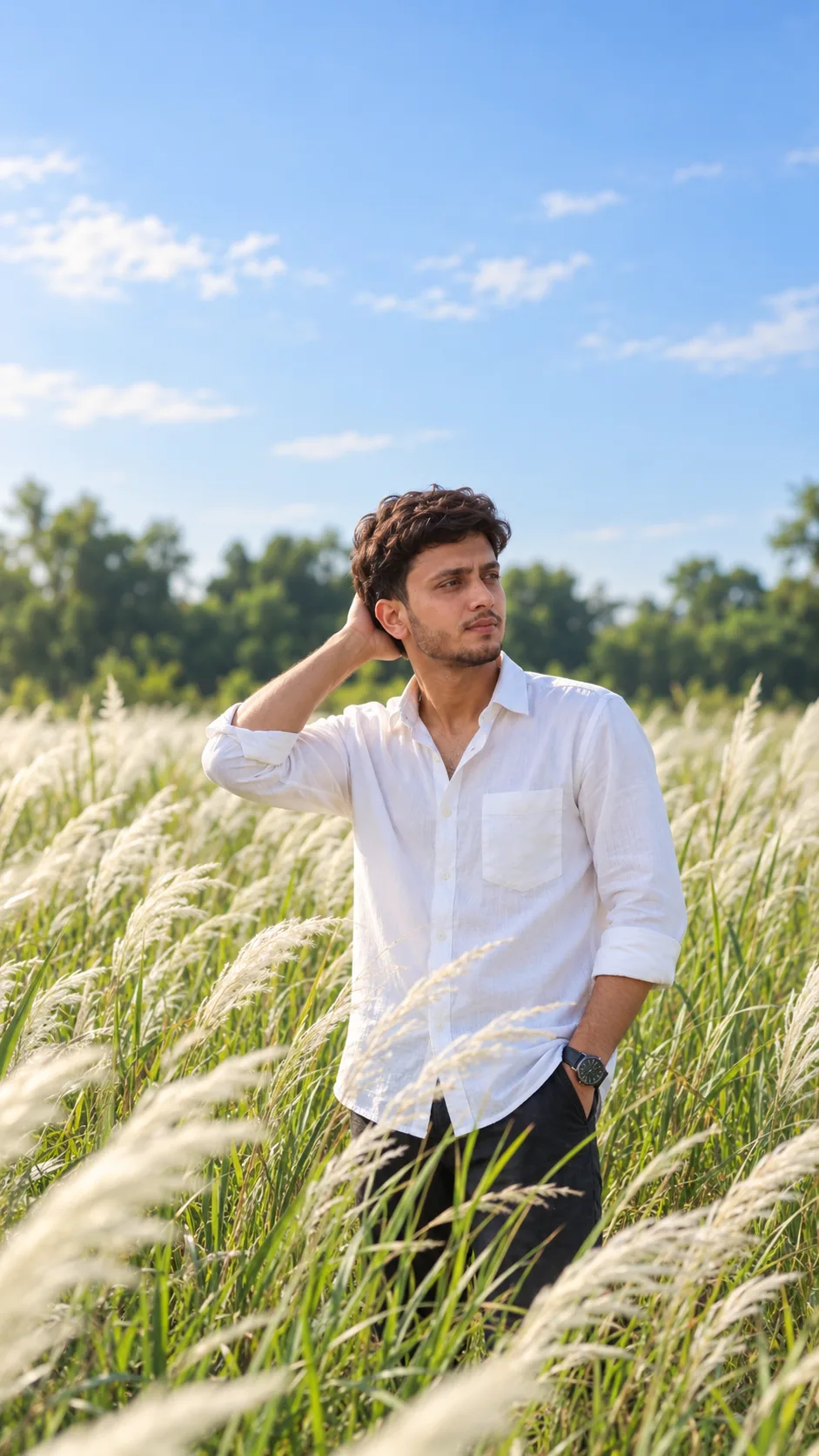 📸 Exact Image Generation Prompt Create an ultra-realistic cinematic outdoor portrait based specifically on the uploaded reference image.